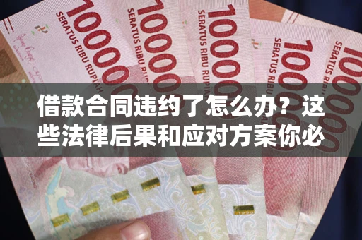 济南借款合同违约了怎么办？这些法律后果和应对方案你必须知道