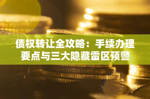 济南债权转让全攻略：手续办理要点与三大隐藏雷区预警
